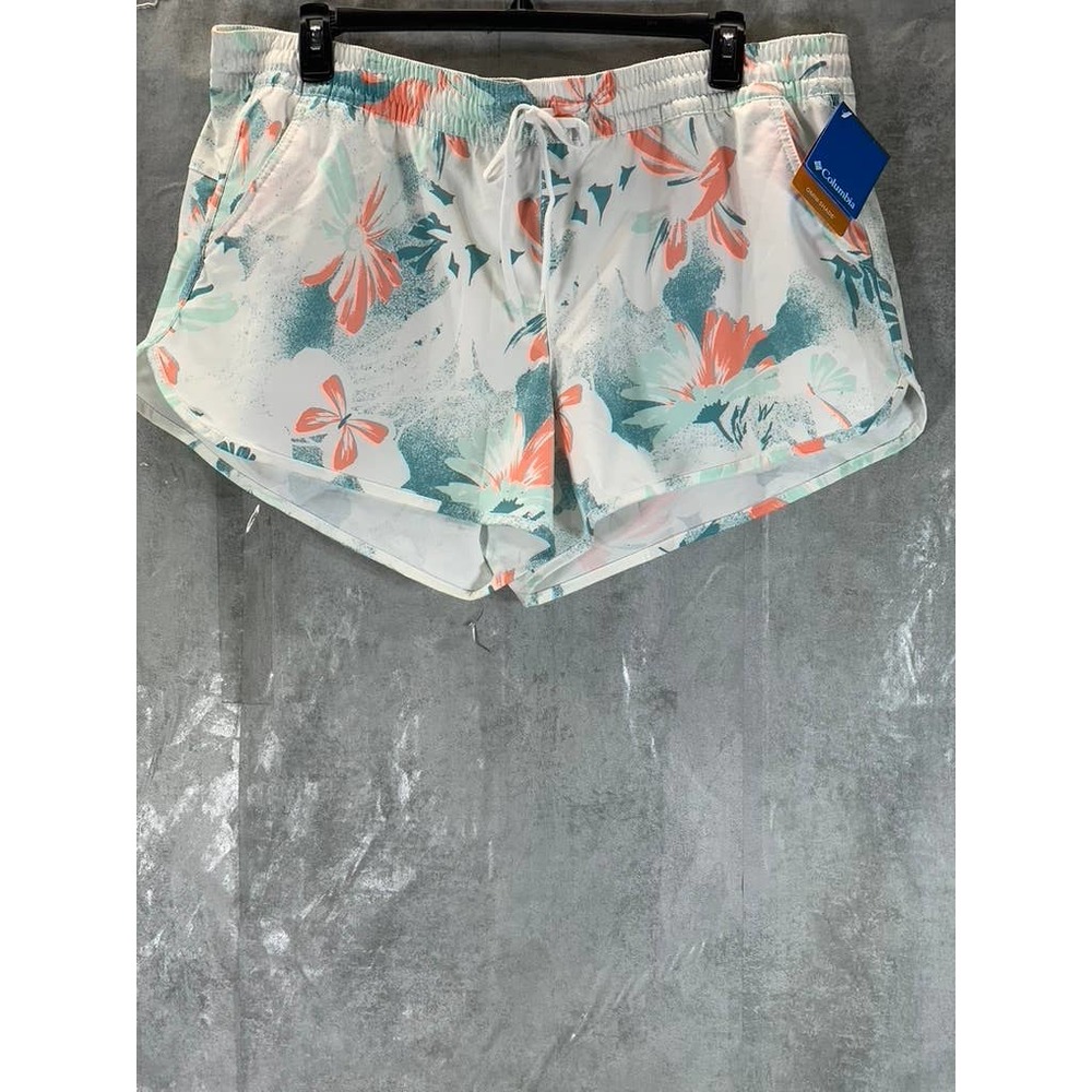 Columbia Sportswear Women's Bogata Bay Printed Stretch Drawstring Shorts SZ 2XL